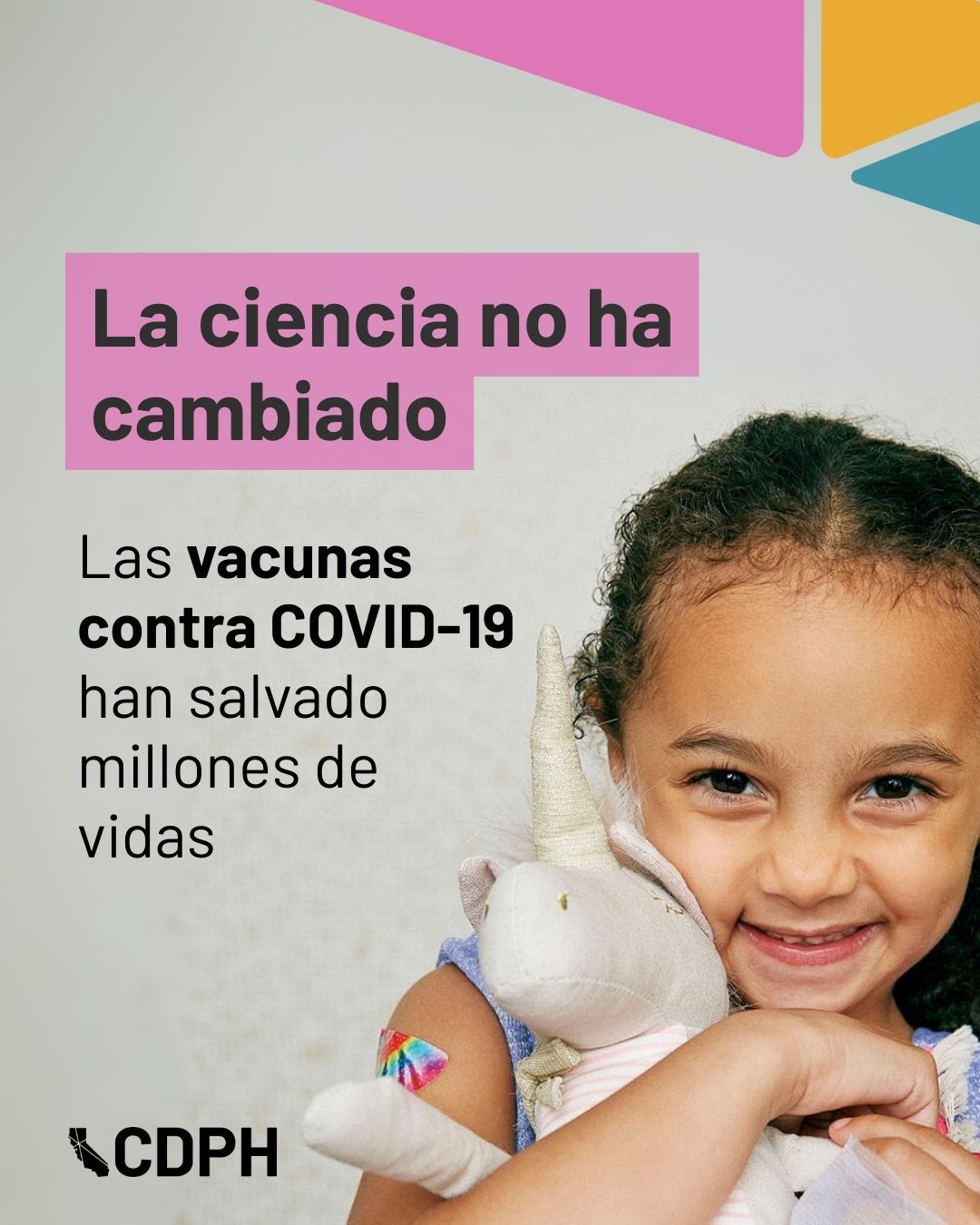La ciencia no ha cambiado.       Las vacunas contra COVID-19 han salvado millones de vidas. 