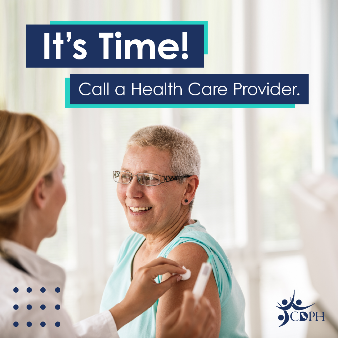 It's time! Call a health care provider.