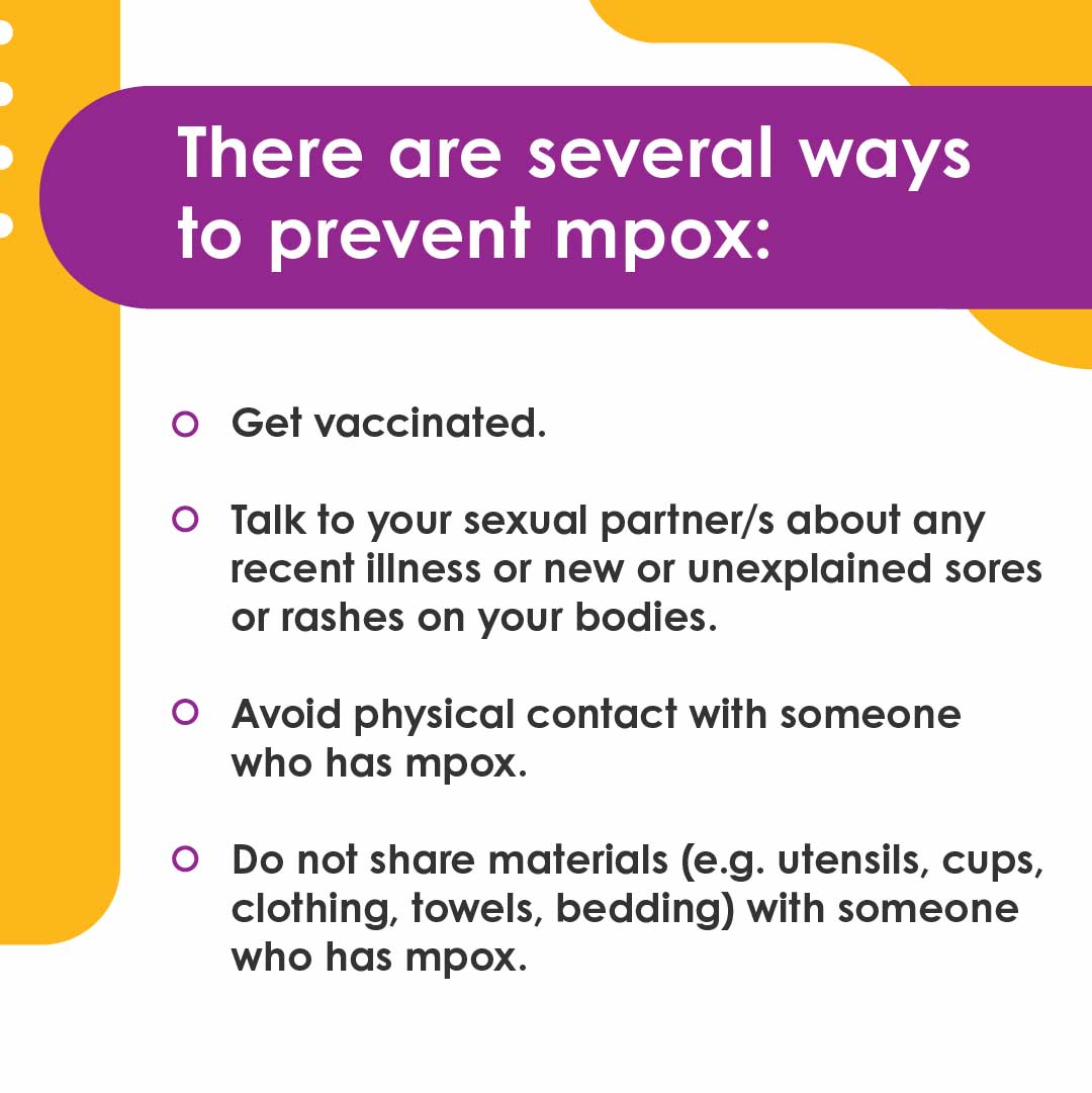 There are several ways to prevent MPX.
