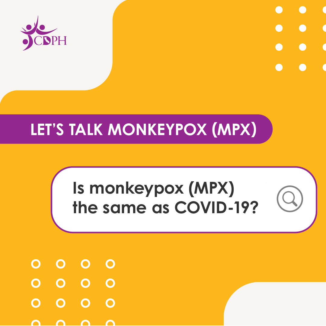 Is monkeypox the same as COVID-19