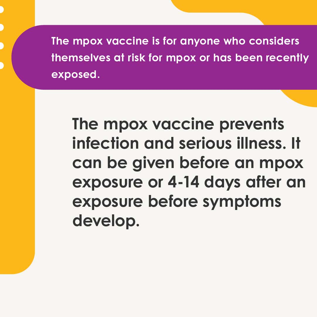 JYNNEOS vaccines are currently prioritized for groups who may be at risk without a known exposure