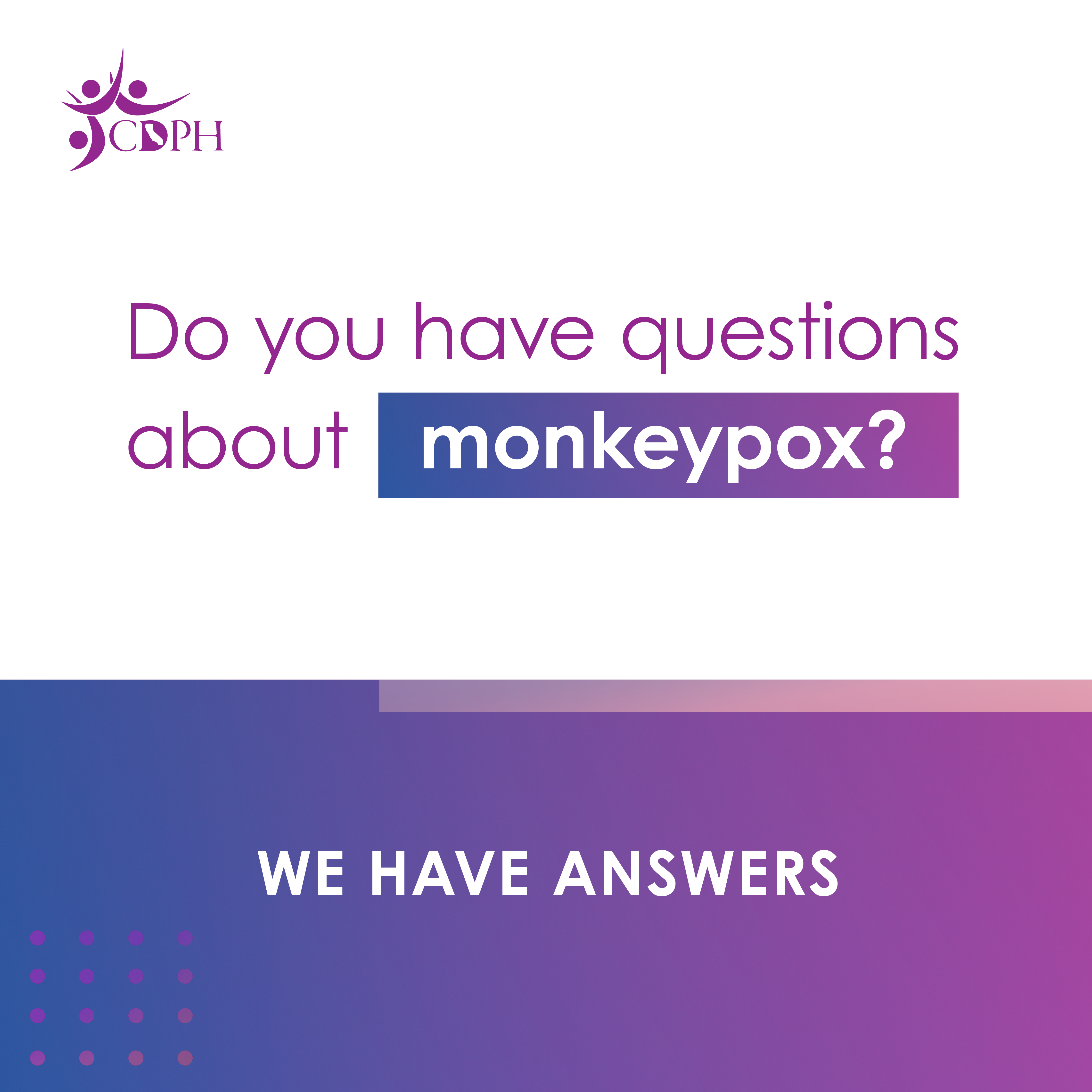 Do you have questions about monkeypox?