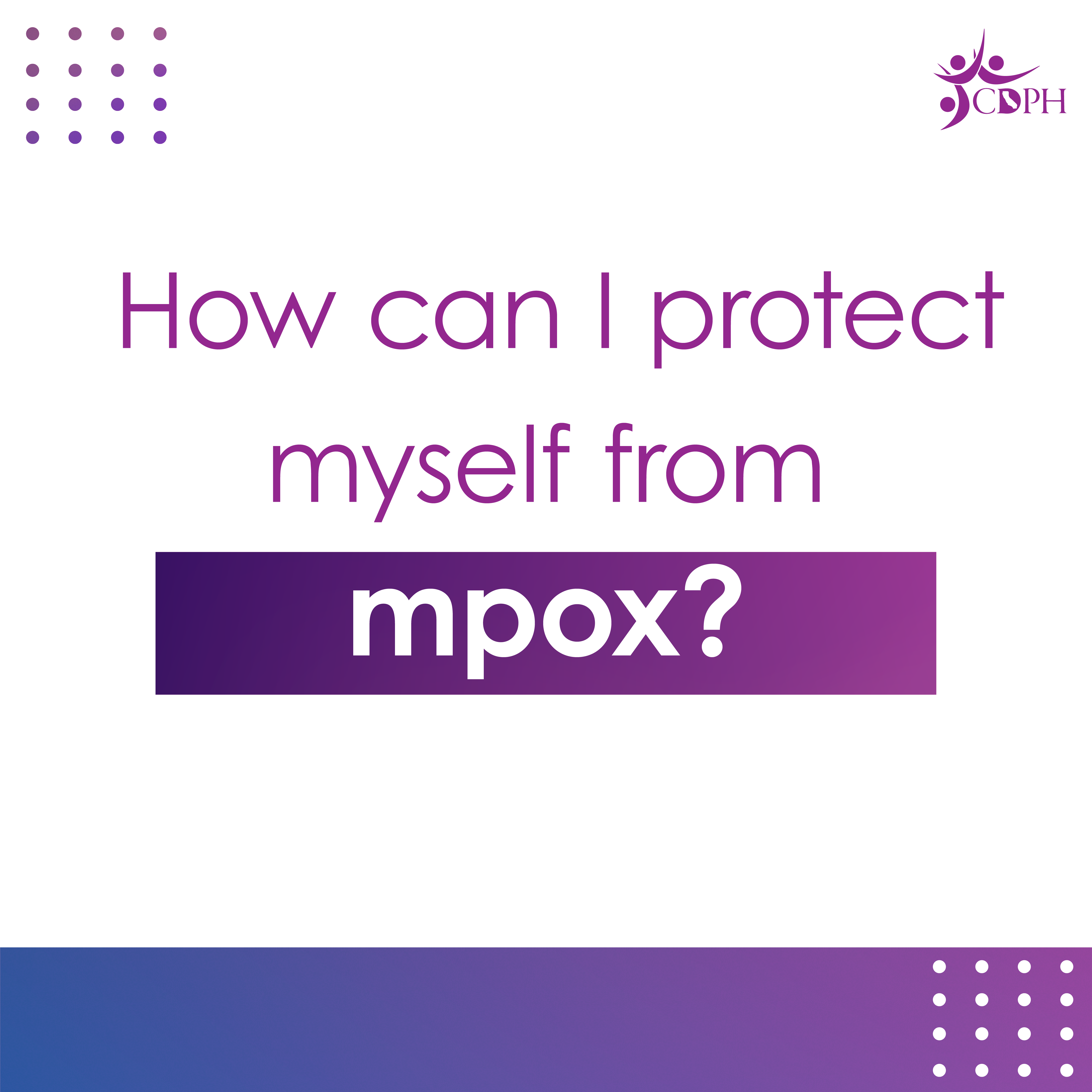 How can I protect myself from mpox? 