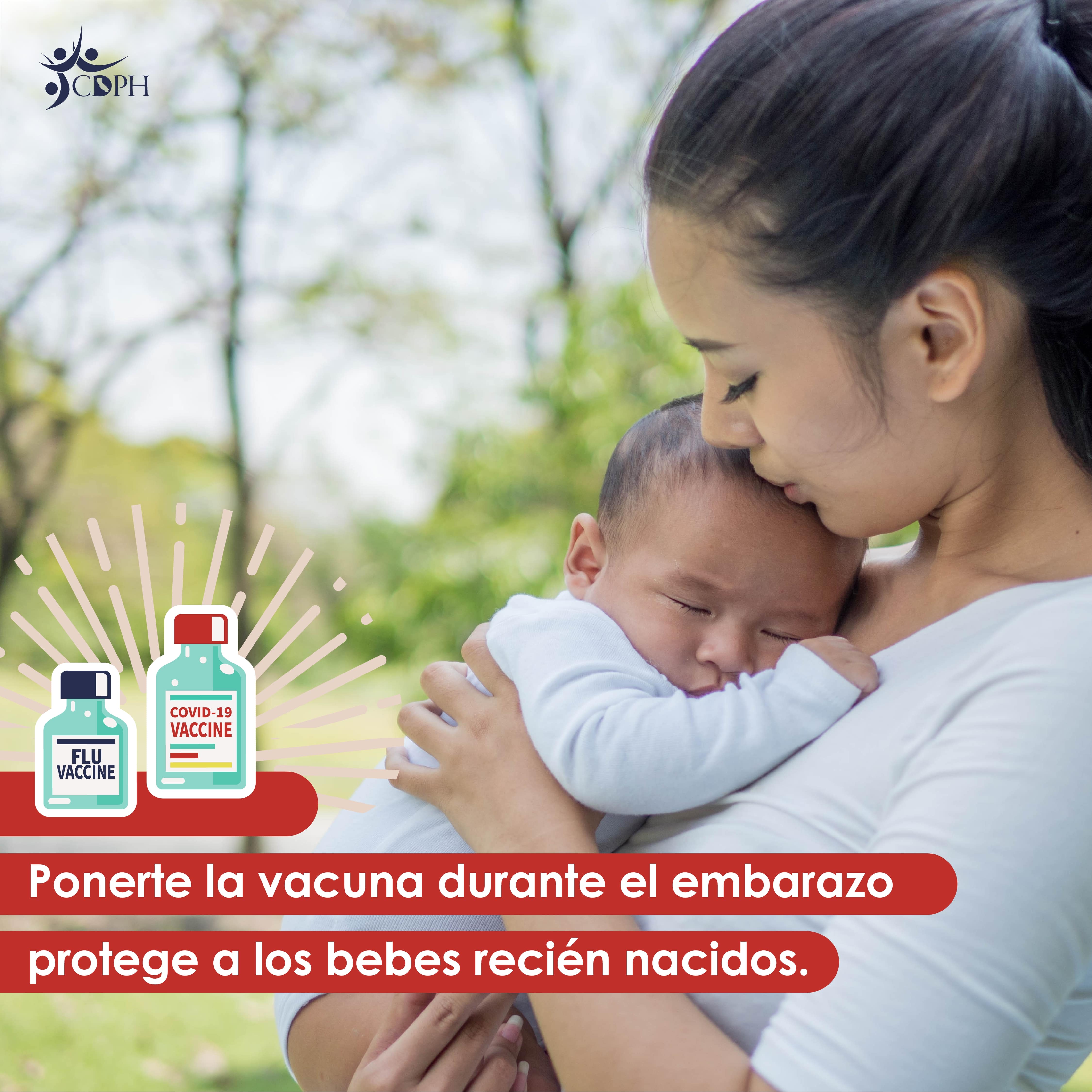 Vaccination during pregnancy protects newborn babies.