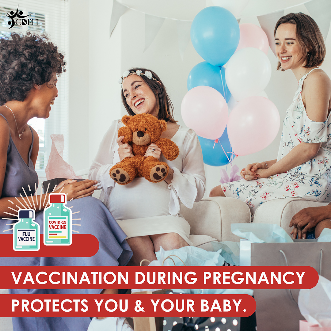 Vaccination during pregnancy protects you and your baby.