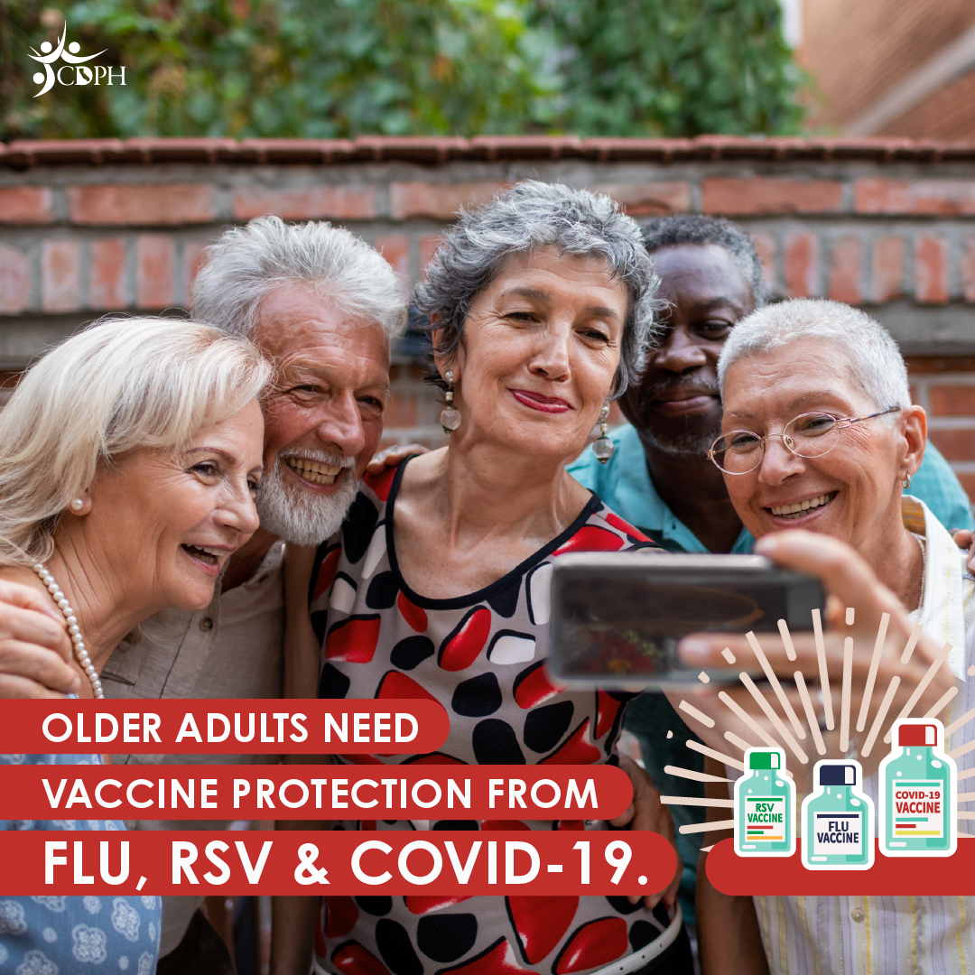 Older adults need vaccine protection from flu, RSV & COVID-19
