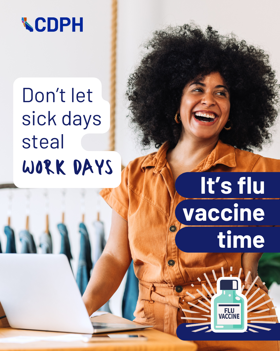 dont let sick days steal work days. its flu vaccine time,