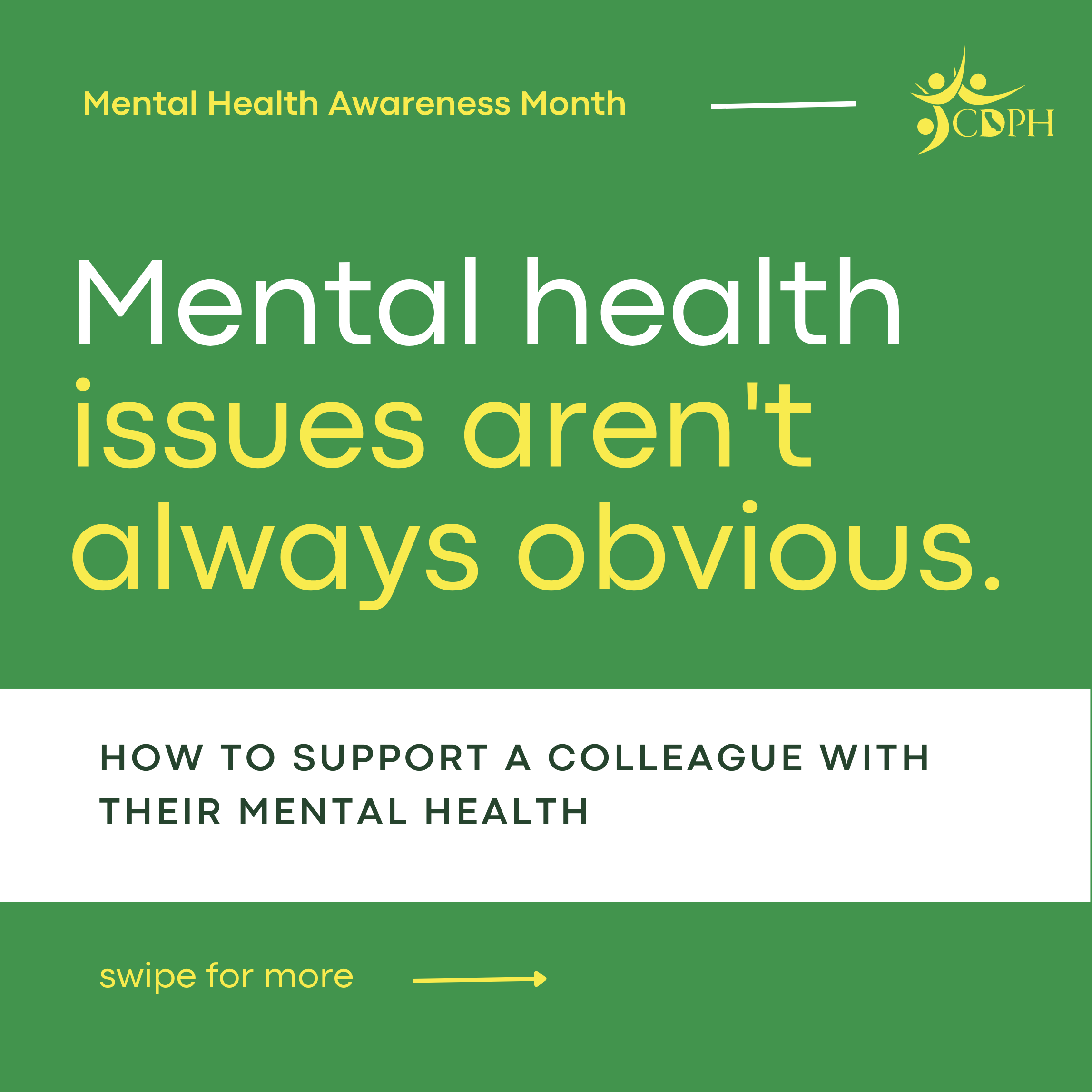 Mental health issues aren't always obvious
