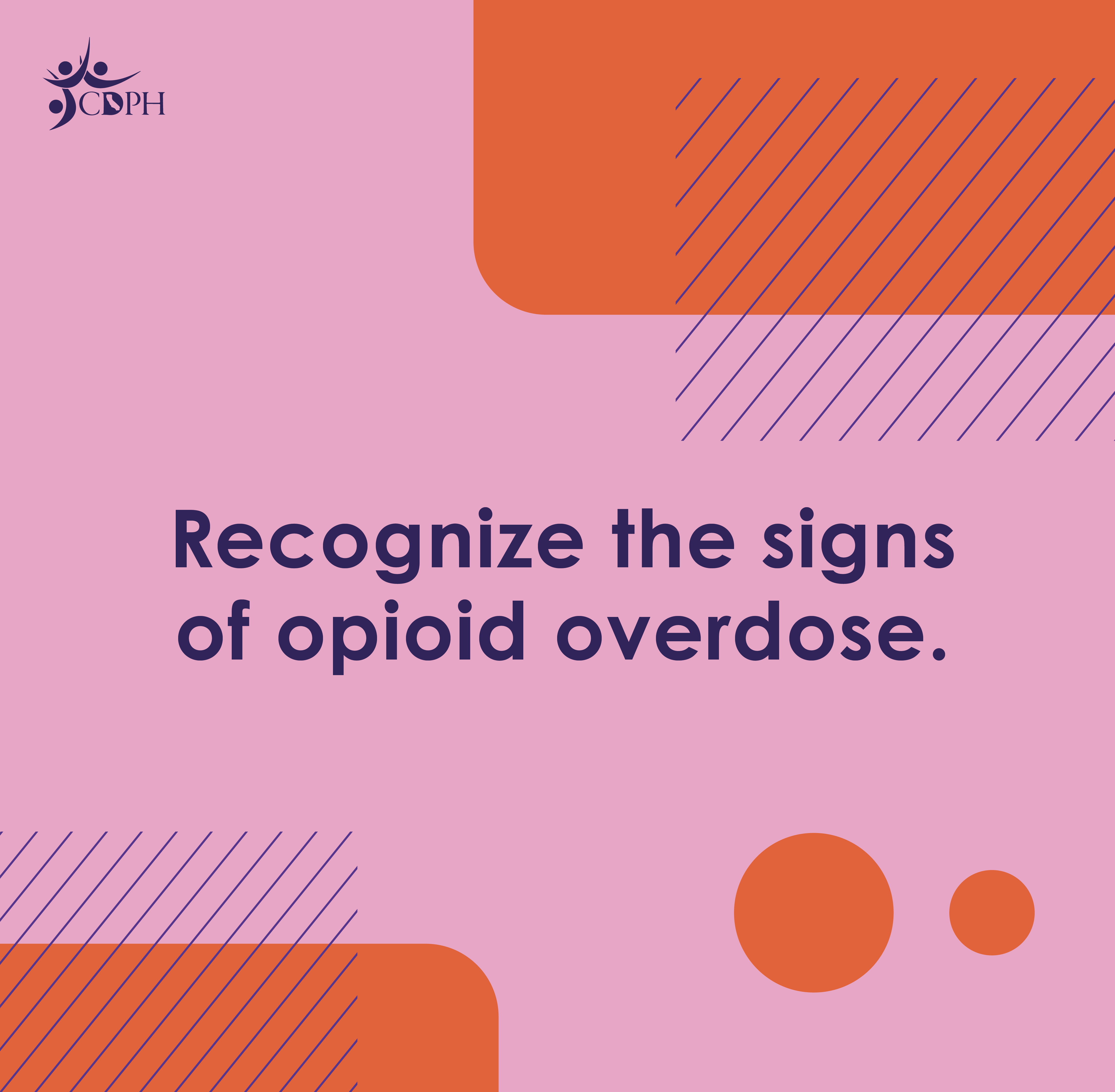 Recognize the signs of opioid overdose.