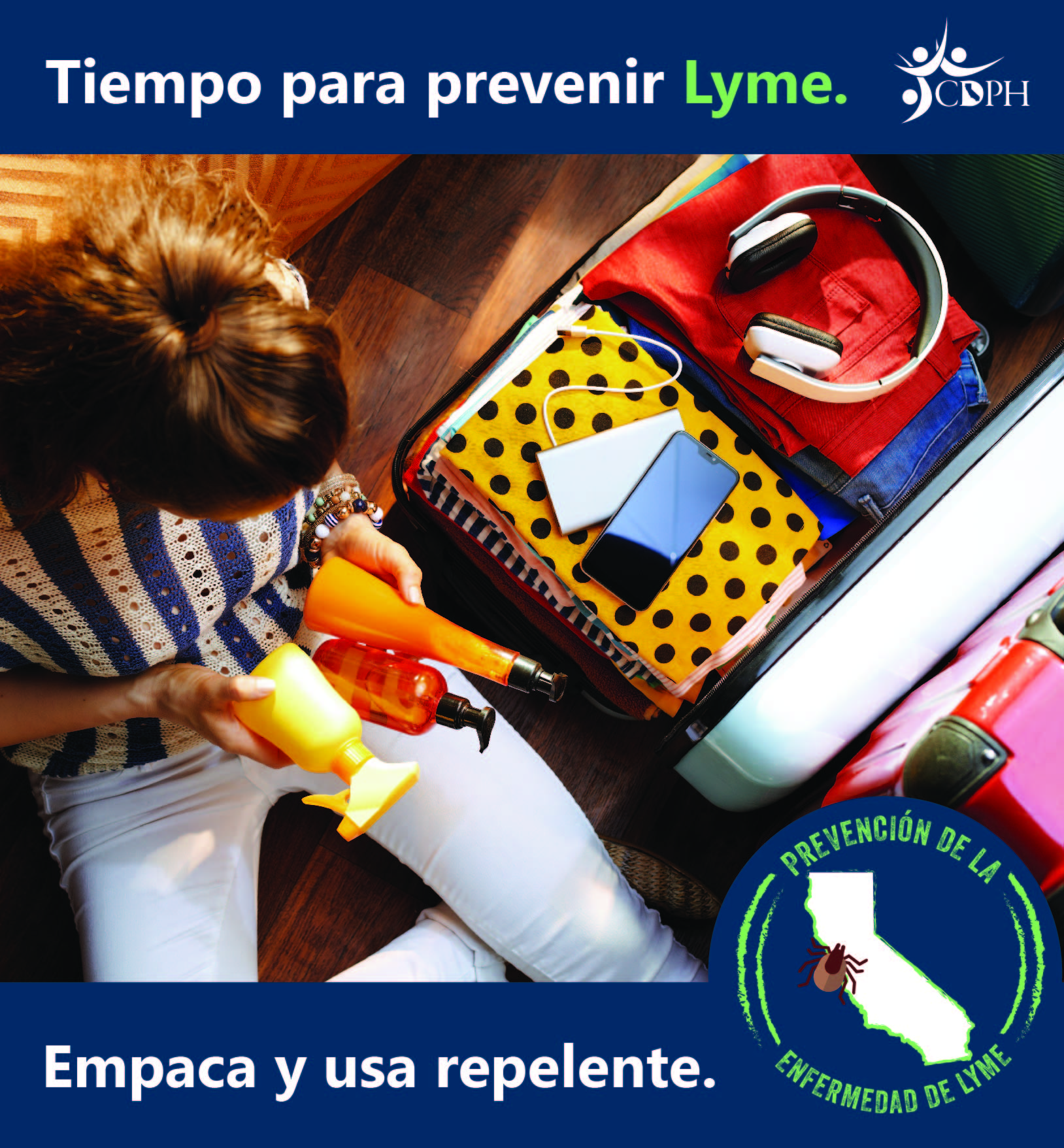 Tiempo para prevenir Lyme. Empaca y usa repelente.