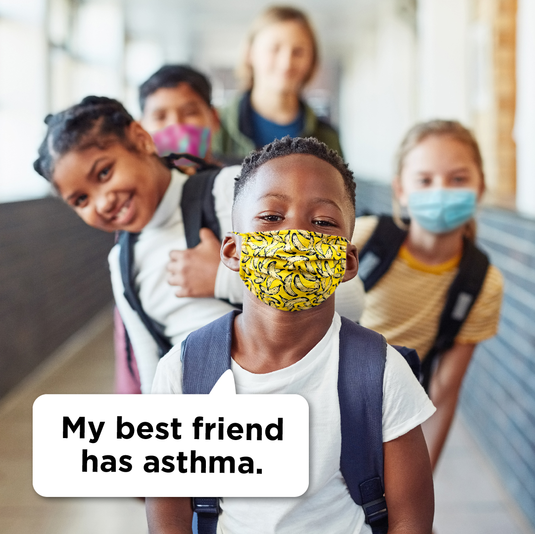 My best friend has asthma.