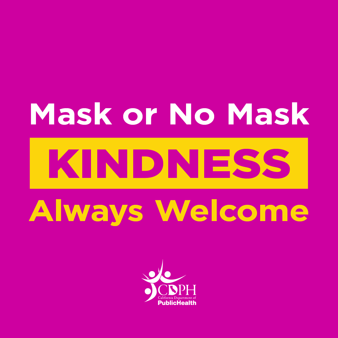 Mask or no mask, kindness always welcome