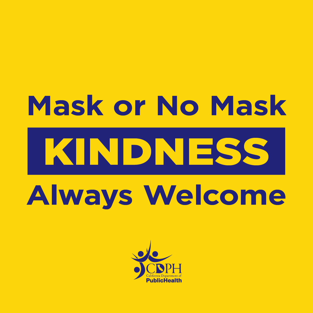 Mask or no mask kindness always welcome
