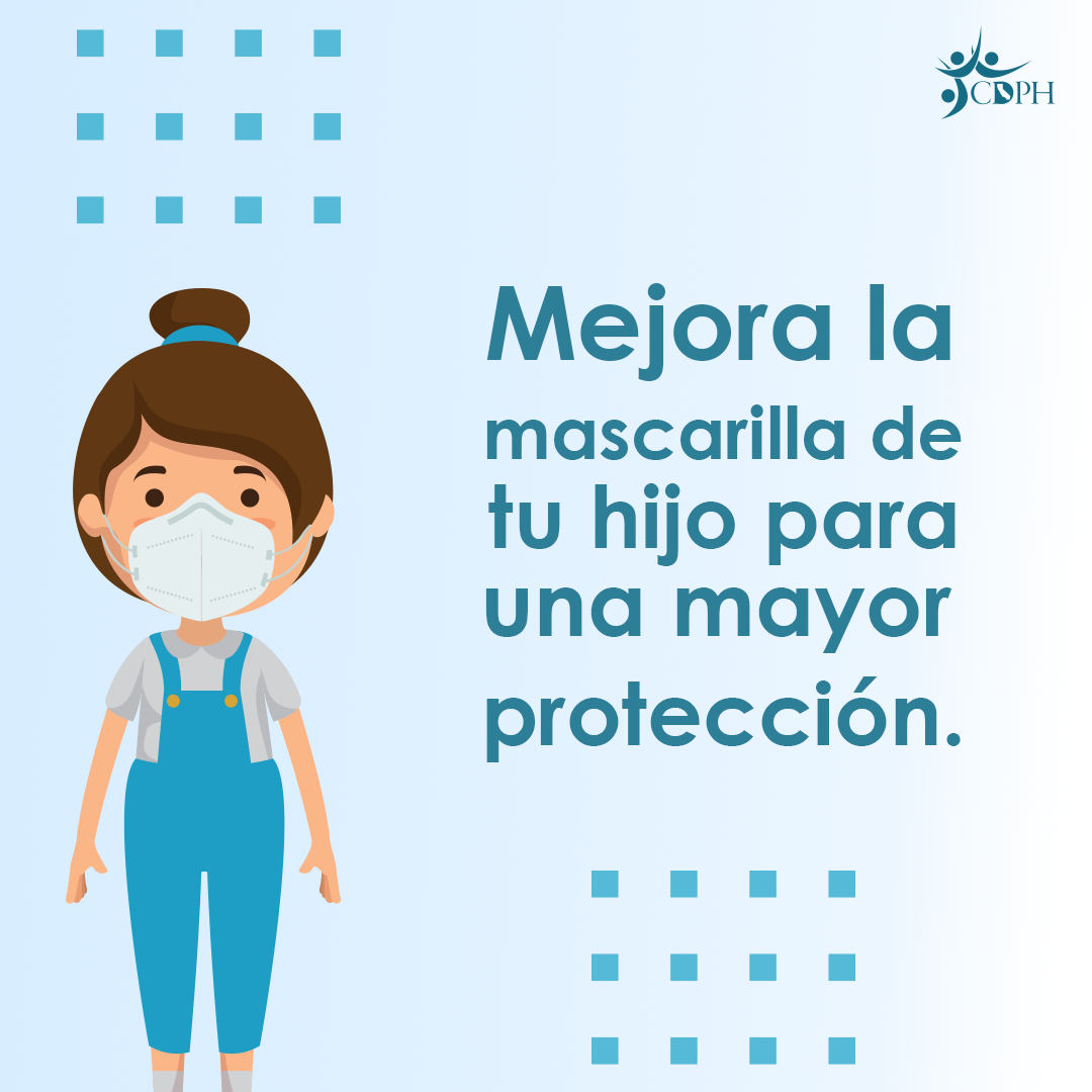 Mejora la mascarilla de tu hijo para una mayor proteccion