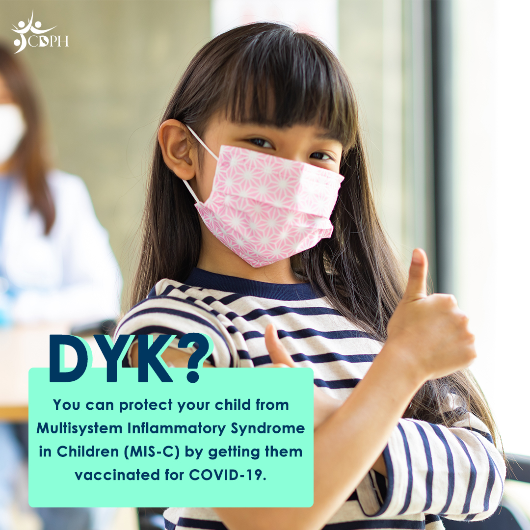 You can protect your child from MIS-C by getting them vaccinated for COVID-19