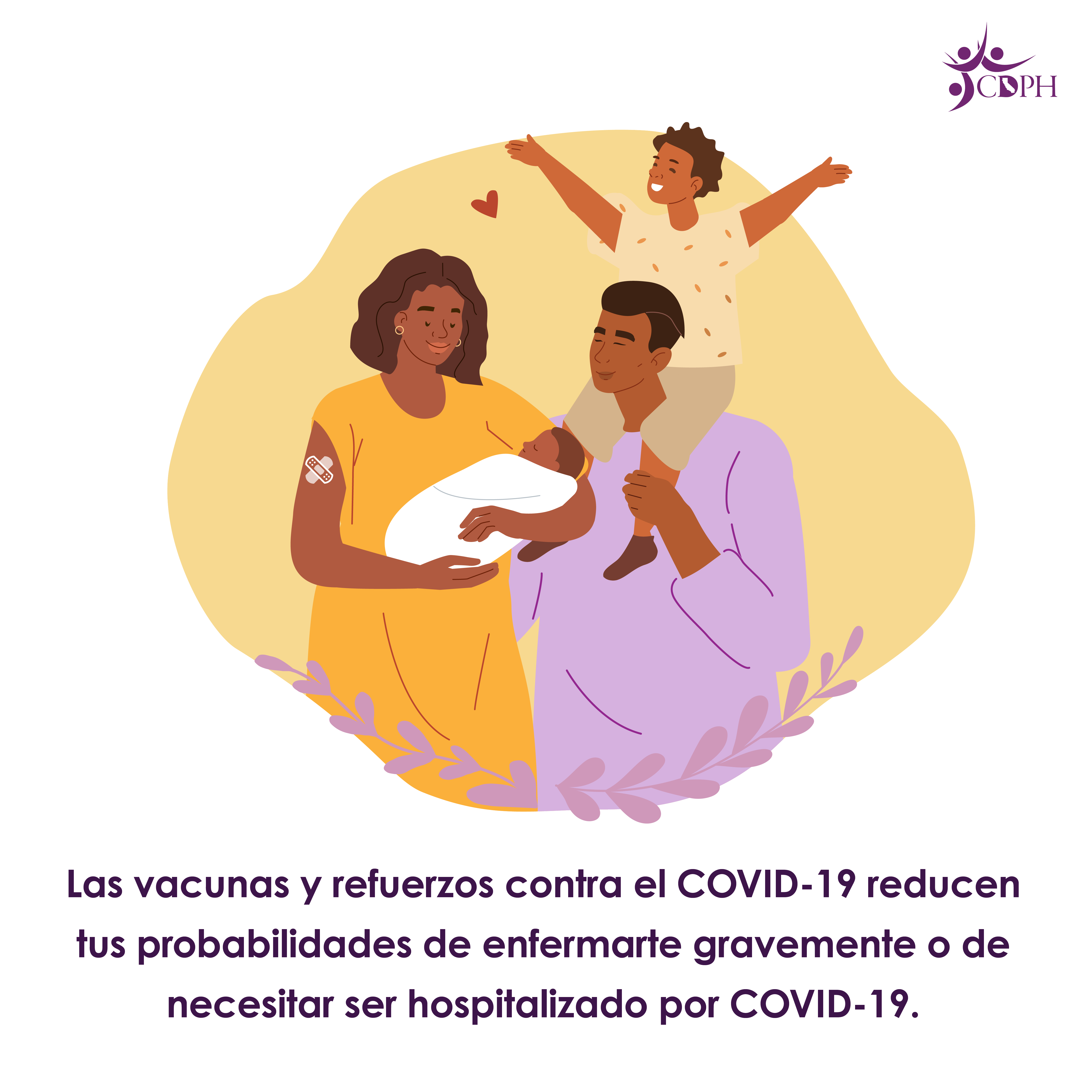 Las vacunas contra el COVID-19 reducen tus probabilidades de enfermarte gravemente o de necesitar ser hospitalizado por COVID-19