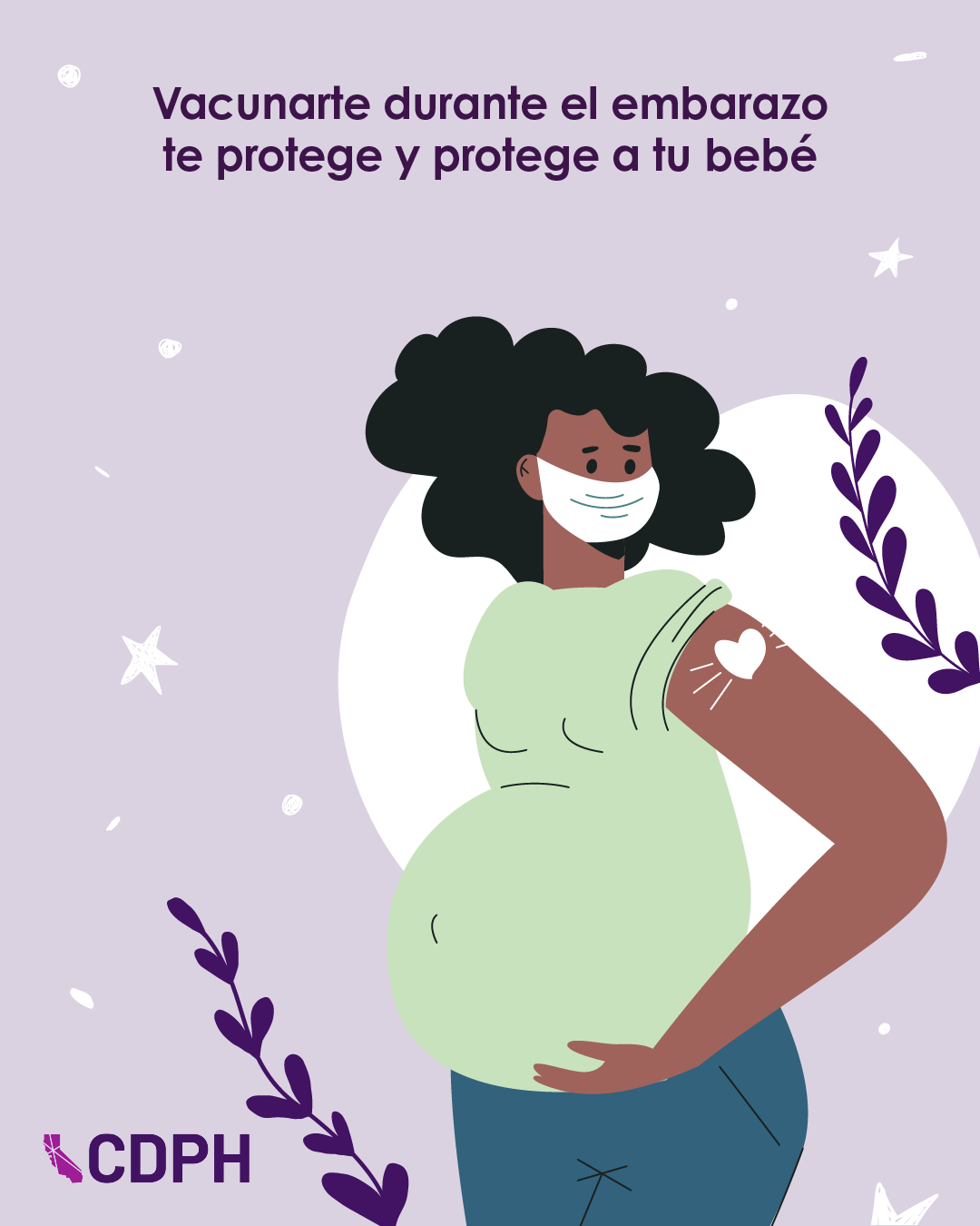 Vacunate durante tu embarazo te protege y protege a tu bebe.