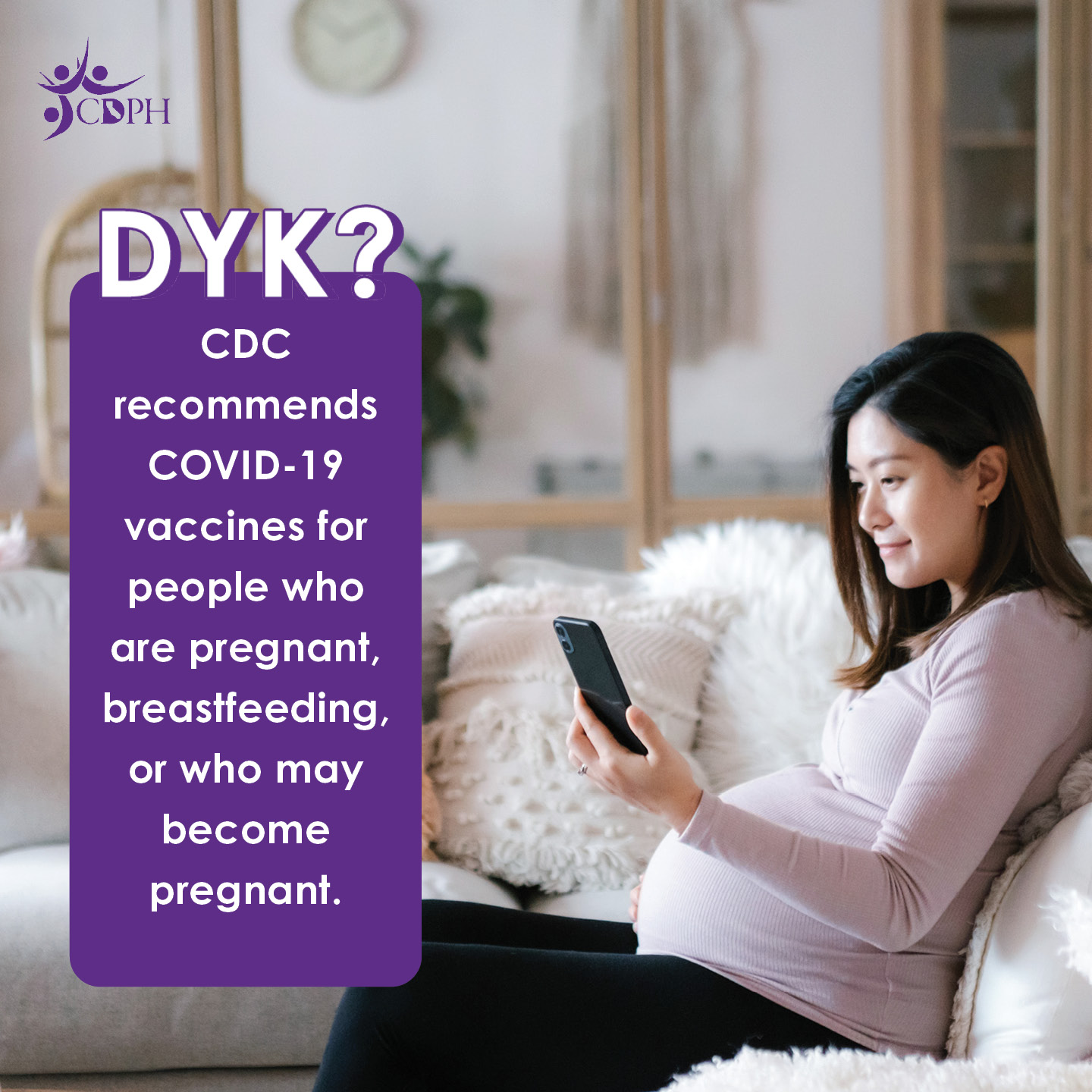 CDC recommends COVID-19 vaccines for people who are pregnant, breatfeeding, or who may become pregnant