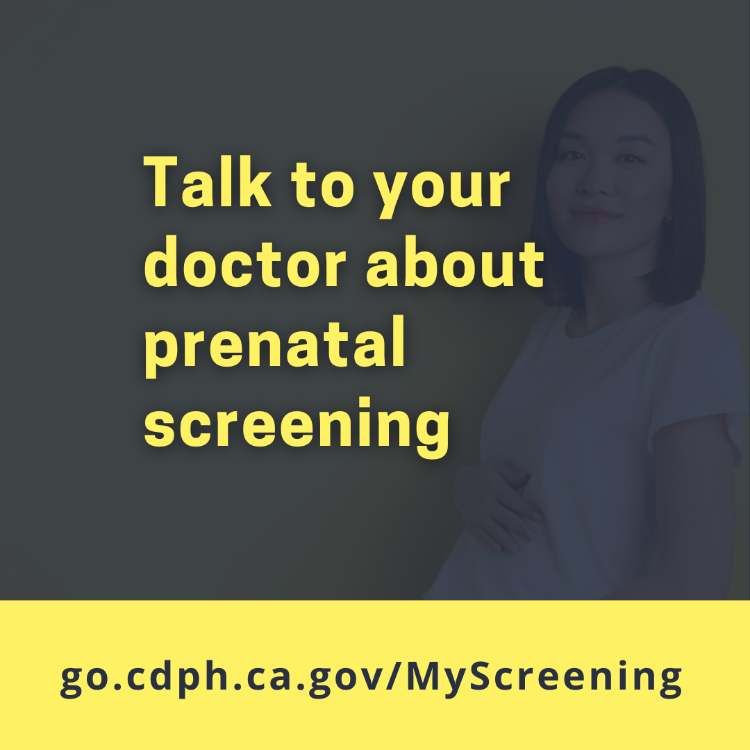 Talk to your doctor about prenatal screening