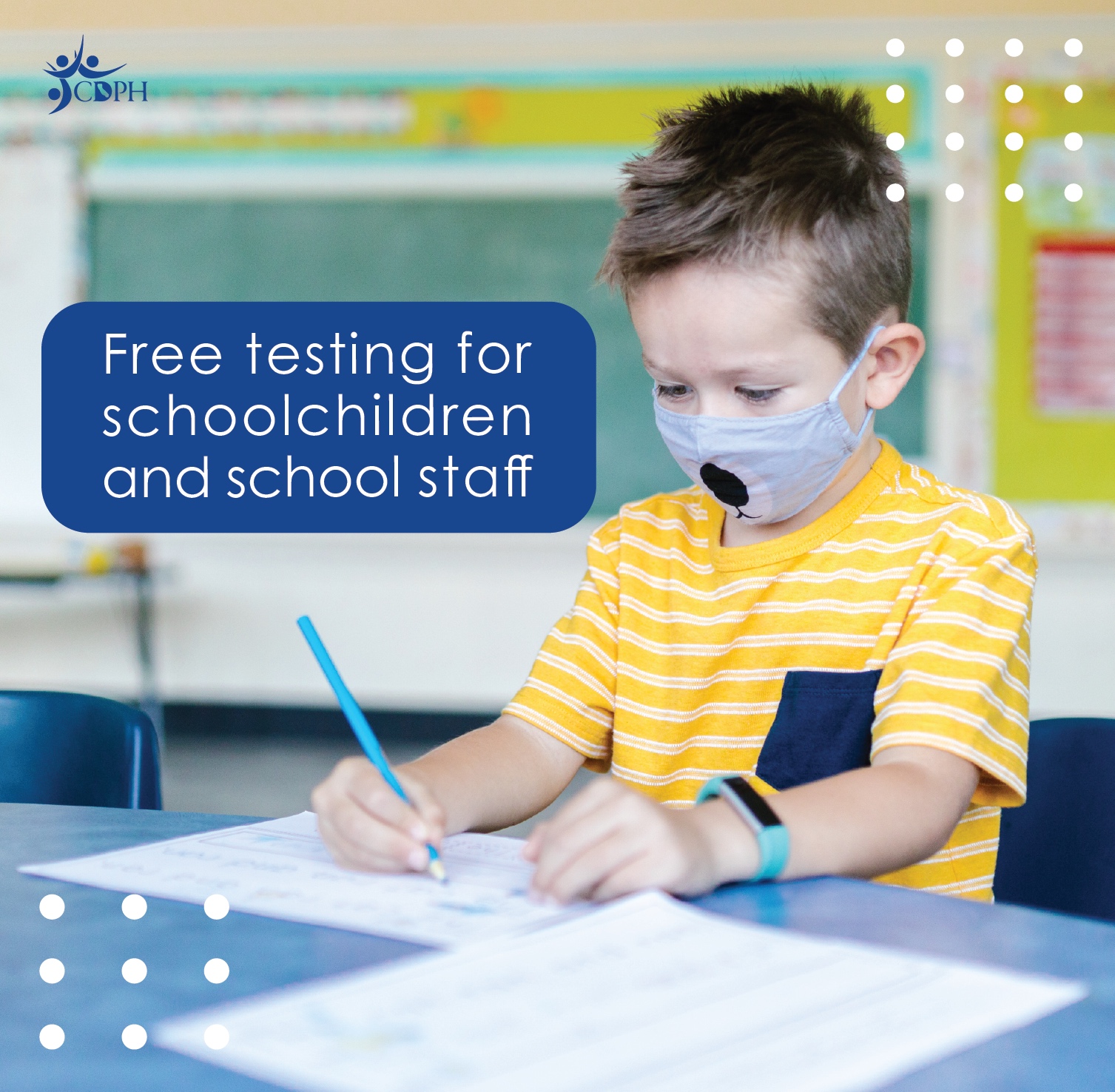 Free testing for schoolchildren and school staff