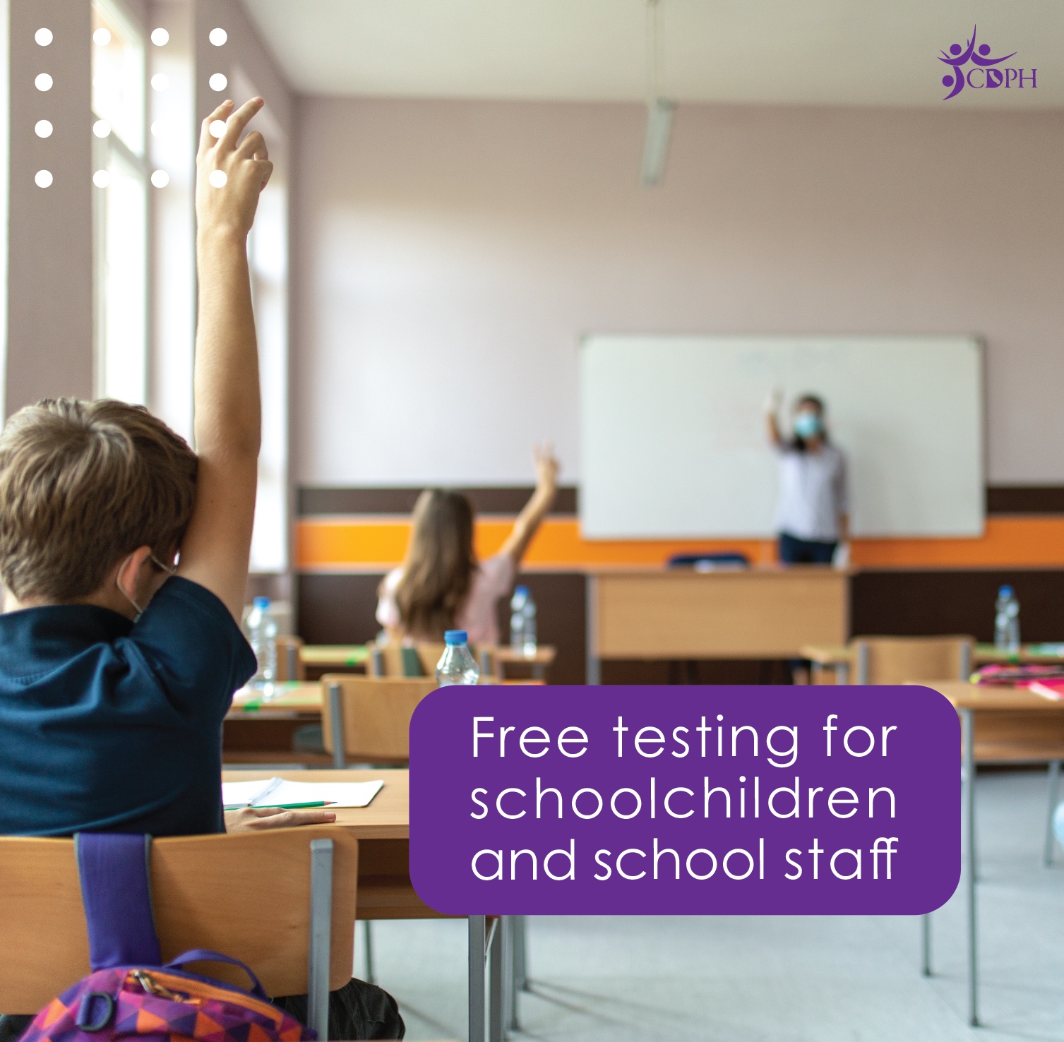 Free testing for schoolchildren and school staff