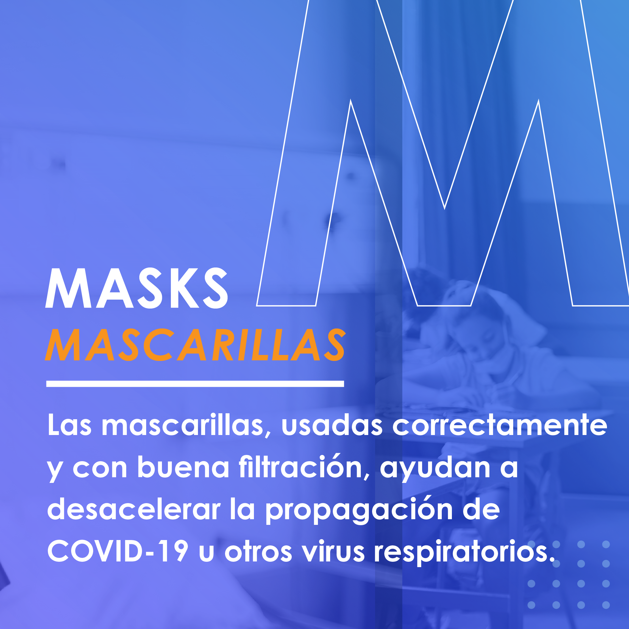 Masks. Wear a mask with good fit and filtration.