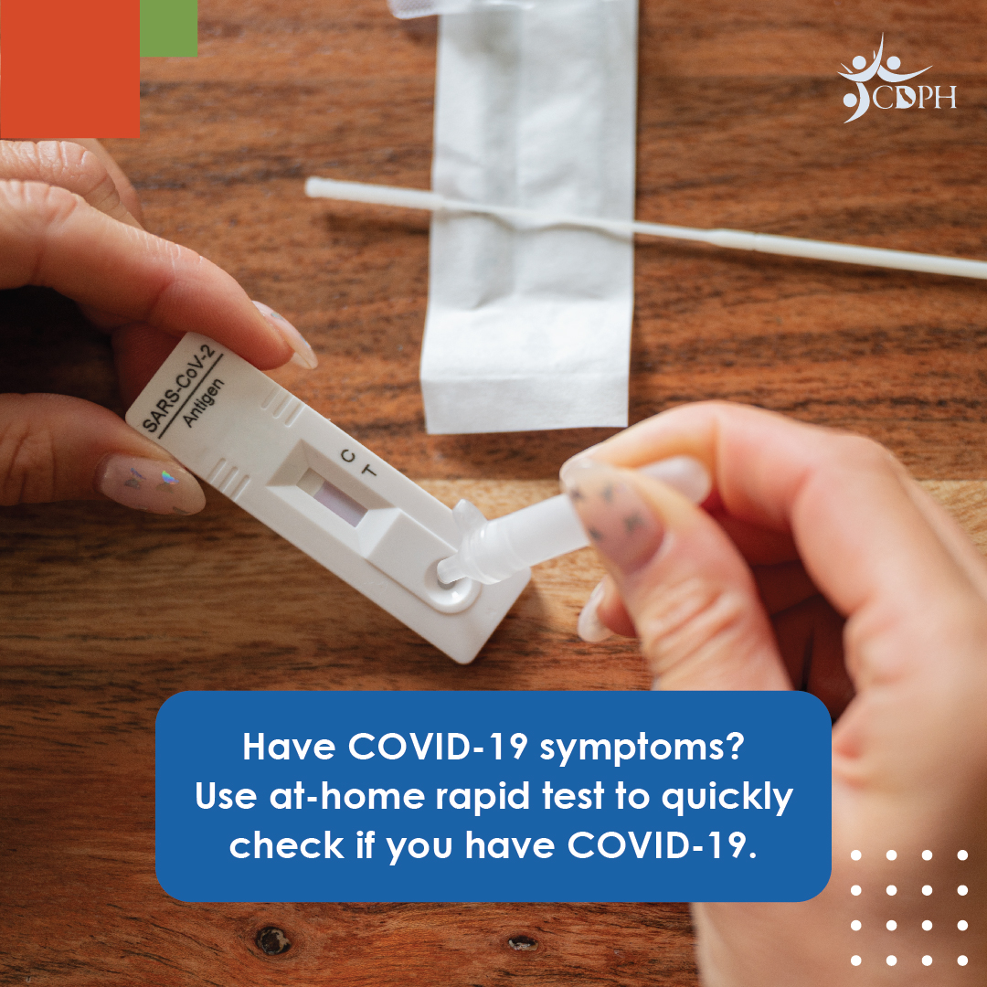 Have COVID-19 symptoms? Use at-home rapid test to quickly check if you have COVID-19/