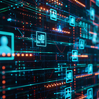 Data moving in the back-end.