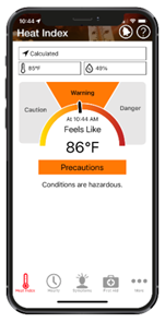 Heat Safety Tool App Example Heat Safety Tool App Example