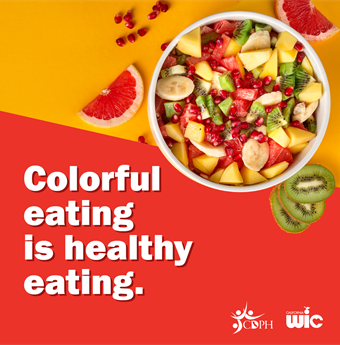 Colorful eating is healthy eating. Fruit salad.