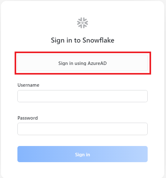 picture of login screen for Snowflake picture of login screen for Snowflake