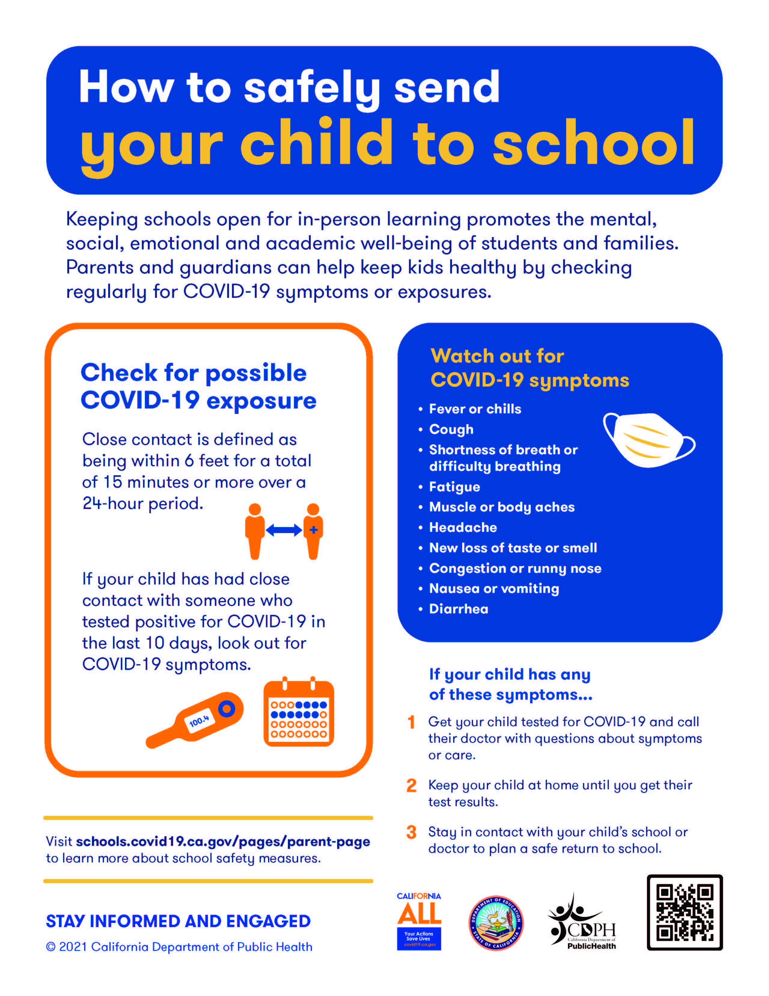 How to safely send your child to school
