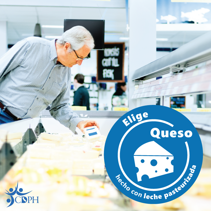 Elige queso hecho con leche pasteurizada. Elige queso hecho con leche pasteurizada.