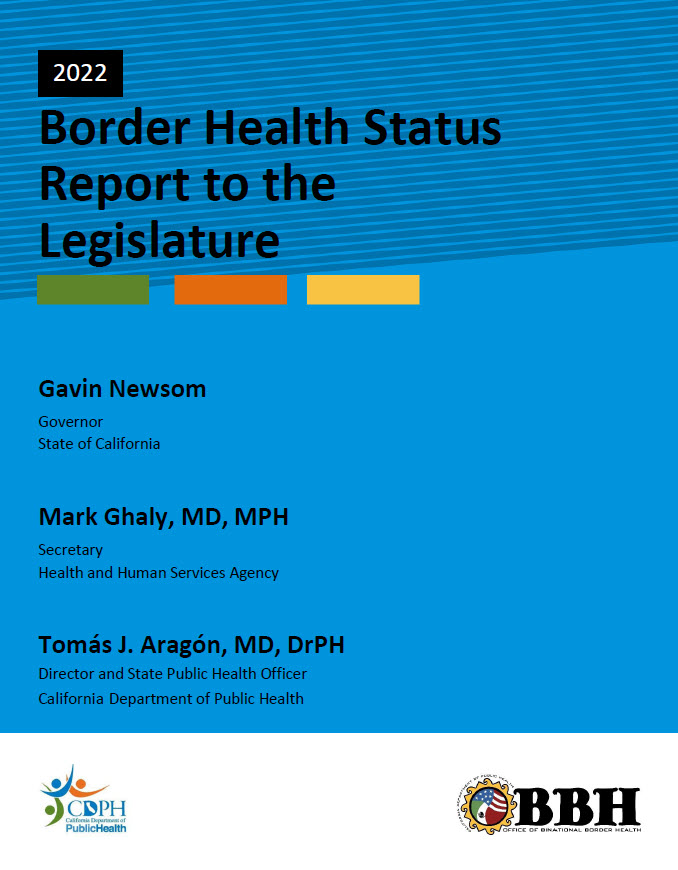 Page one of 2022 Border Health Status Report to the Legislature Page one of 2022 Border Health Status Report to the Legislature