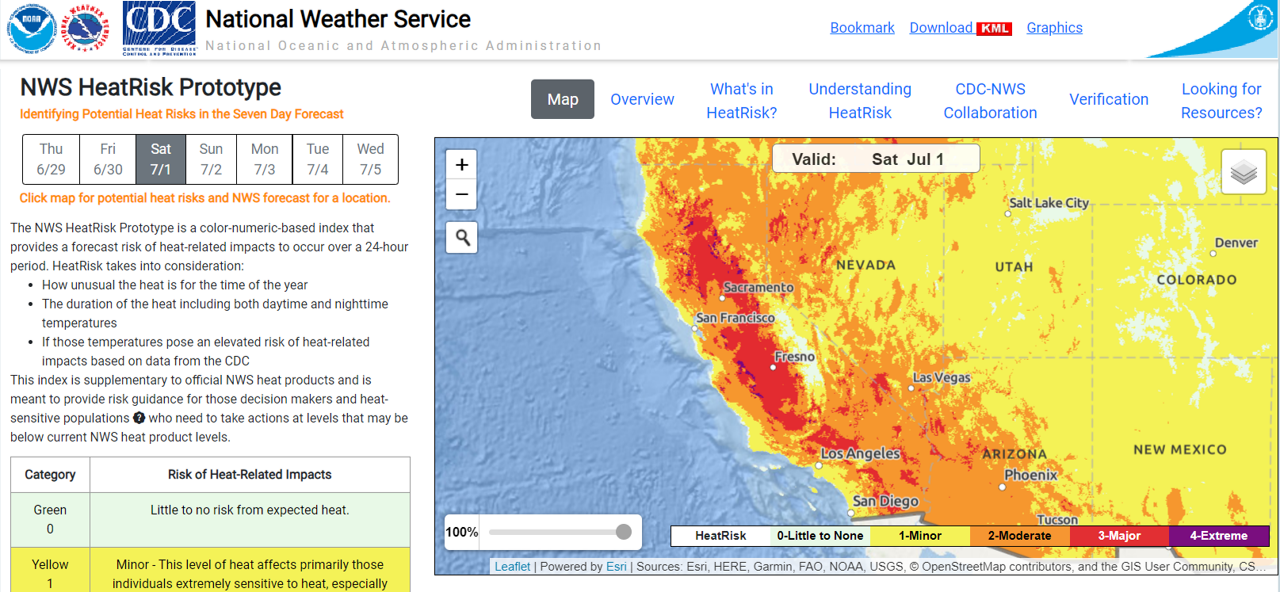 HeatRisk Forecast HeatRisk Forecast