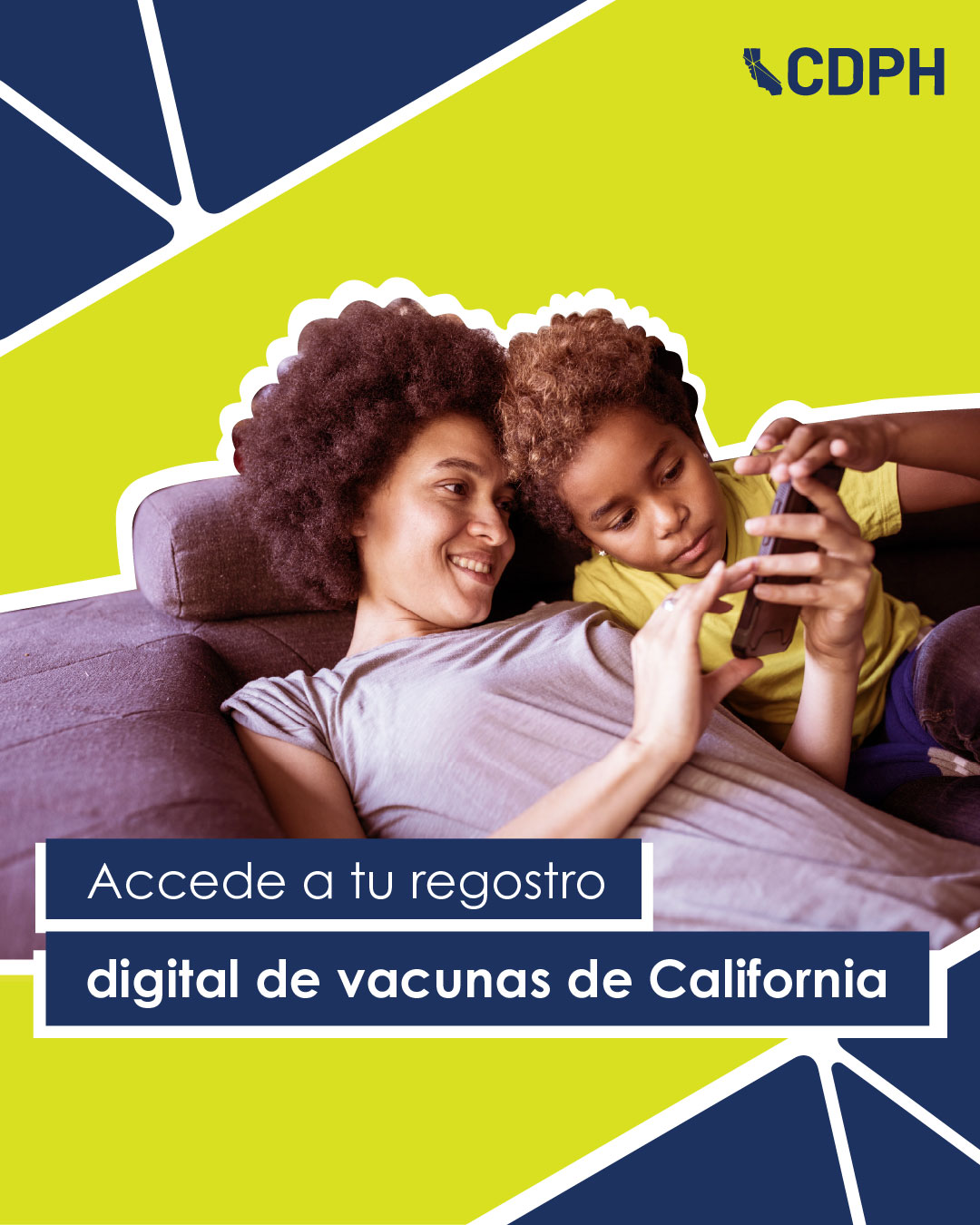 Accede a tu registro digital de vacunas de California Accede a tu registro digital de vacunas de California