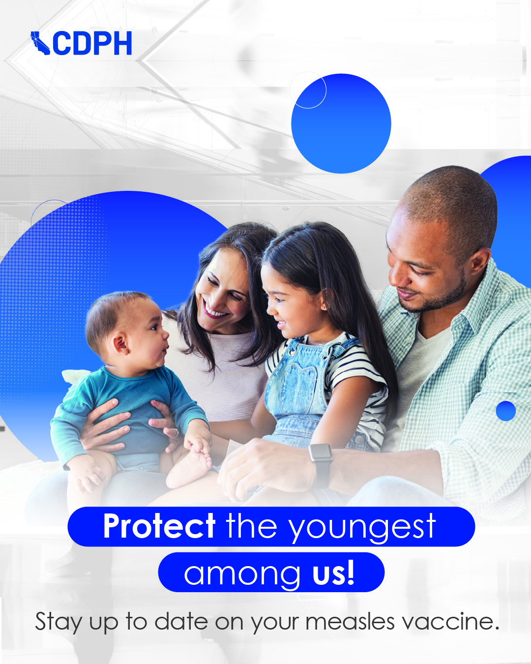 Protect the youngest among us! Stay up to date on your measles vaccine. Protect the youngest among us! Stay up to date on your measles vaccine.