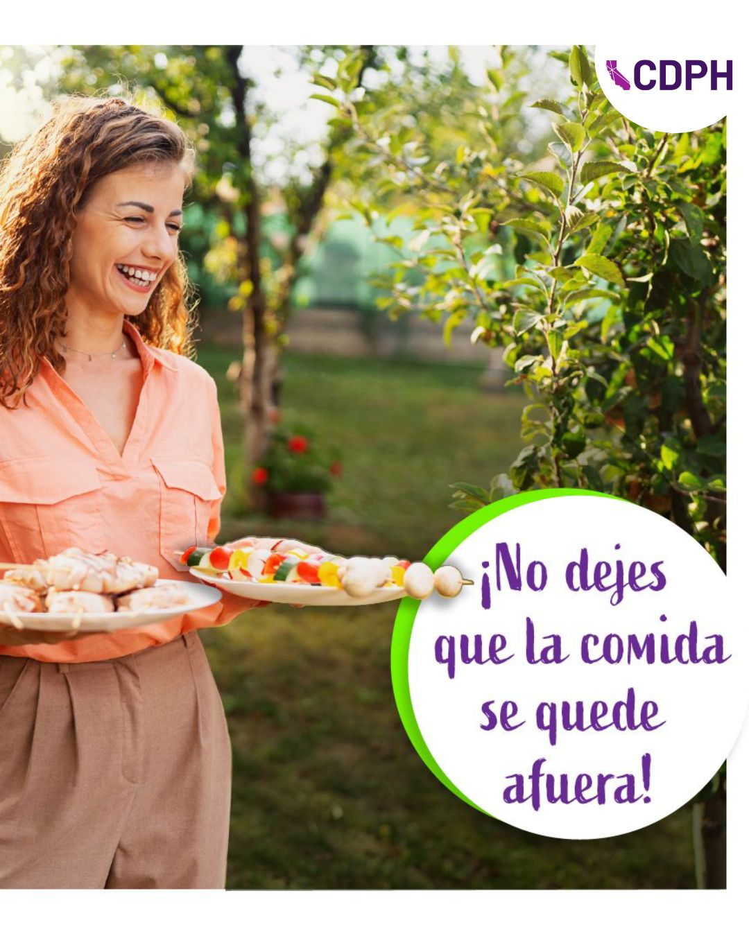 ¡No dejes que la comida se quede afuera! ¡No dejes que la comida se quede afuera!