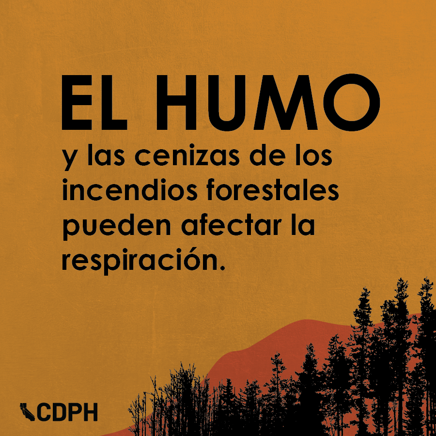 El HUMO de los incendios forestales puede afectar la respiración. El HUMO de los incendios forestales puede afectar la respiración.