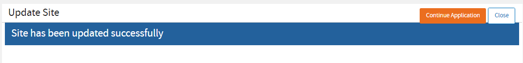 Continue Application button Continue Application button